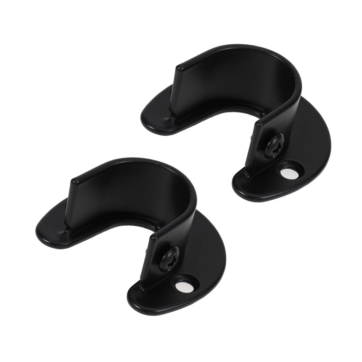 

2Pcs Stainless Steel Closet Pole Socket Strong Wall Mount Bracket for Hanging Clothes Curtain Rod Oval Tube Support Fixture