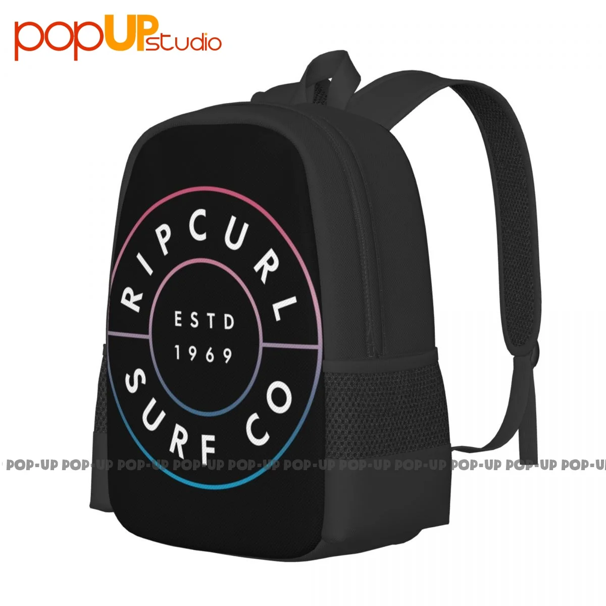 Rip Curl Neon Donut Optical Backpack Large Capacity Bookbag Schoolbag Eco Friendly Riding Backpack