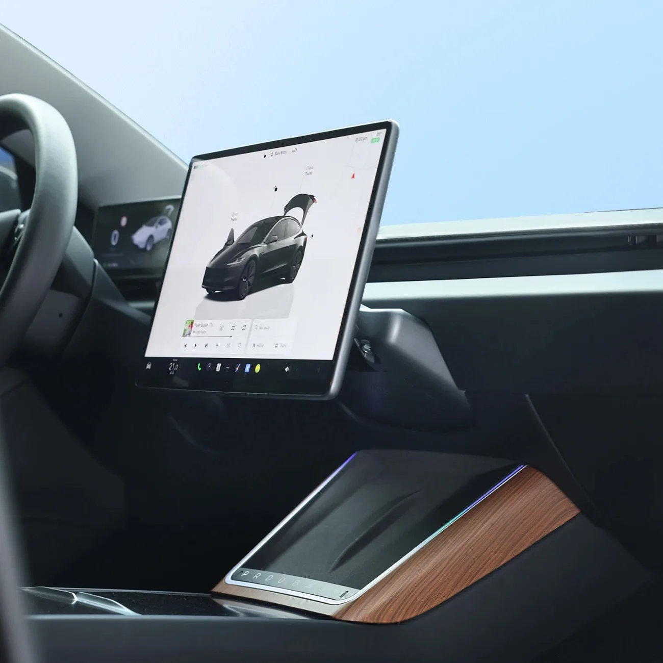 

Center Console Screen Rotating Holder For Tesla Model 3 Highland 2024 & Model Y Juniper 2025 GPS Navigation Adjustable Mount Int