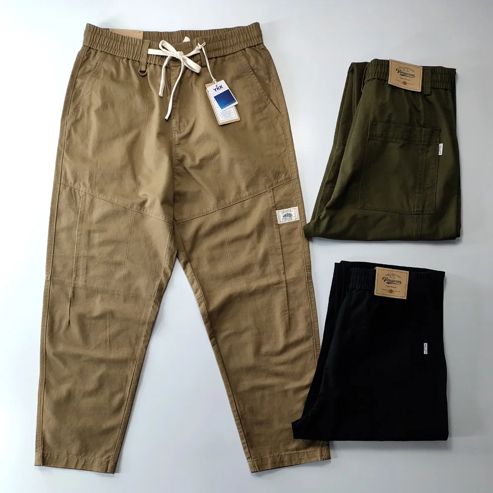 

Хлопковые брюки в стиле Харадзюку свободного кроя, повседневные, с высокой талией, осенне-зимние, молодежные, модные, цвета хаки