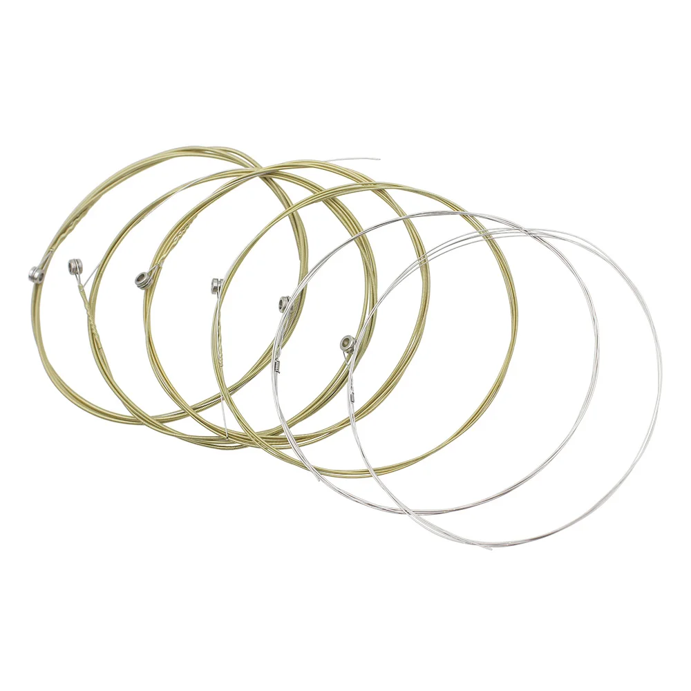

IRIN 6PCS Acoustic Guitar Strings Stainless Steel Wire Copper Alloy Wound Strings Folk Guitar Musical Instrument Accessories