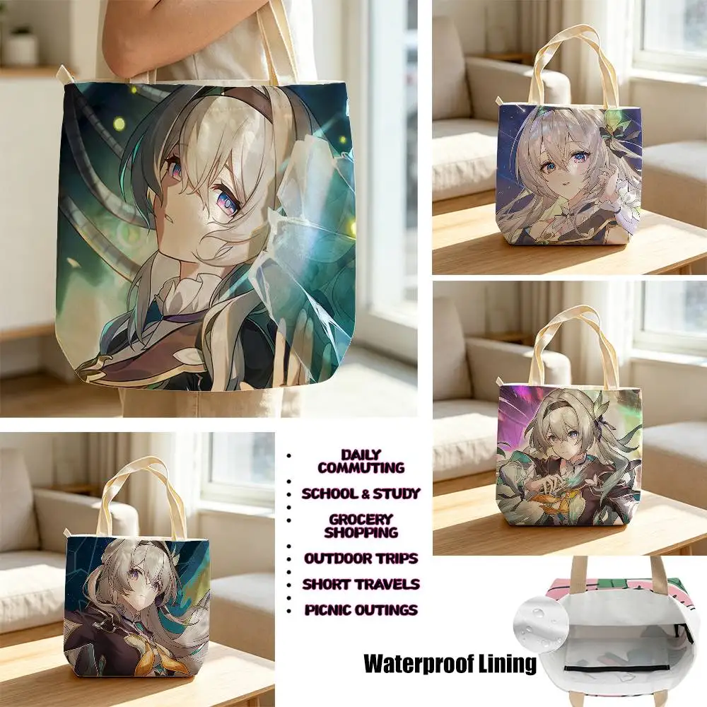Firefly Game HSR Merchandise  Storage Bags Waterproof Canvas bags suitable for going to class, shopping, gifts, and commuting
