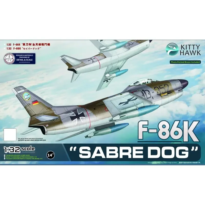 

Kitty Hawk KH32008 1/32 F-86K «Sabre Dog» — набор масштабной модели