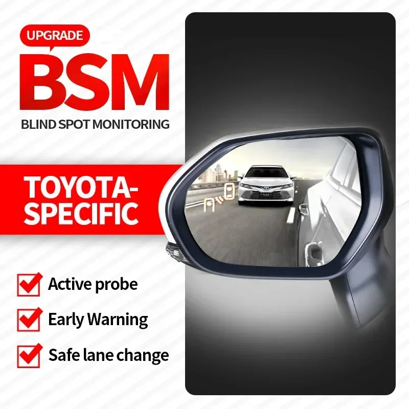 Car Blind Spot Mirror Radar Detection System BSA BSM Monitor Change Assist Parking Radar Warning for Toyota Prado Landcruiser