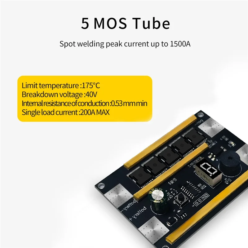 A51M-18650 Lithium Battery Spot Welder Parts Pen Control Board Touch Welding Machine 12V Automatic Spot 9-Speed Output Module A