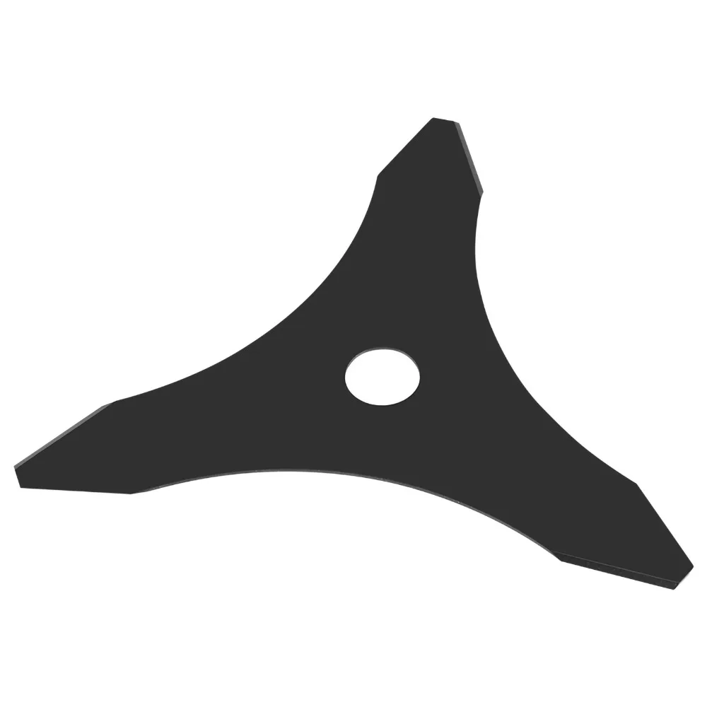 Durable Alloy Steel Brush Cutter Blade Universal 3 Teeth Design Weed Trimmer Blade Black Sharp Trimmer Blade Replacement