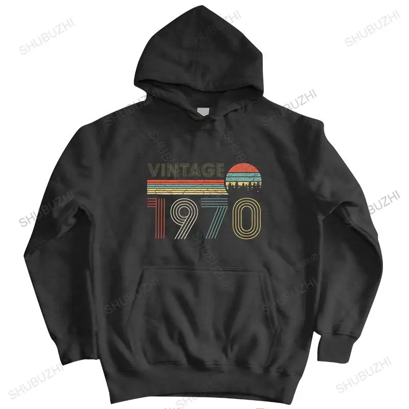 Cool Vintage 1970 zipper for Men warm coat 52th Birthday Gift 52 Years Old Casual pullover Cotton sweatshirt Tops Anniversary