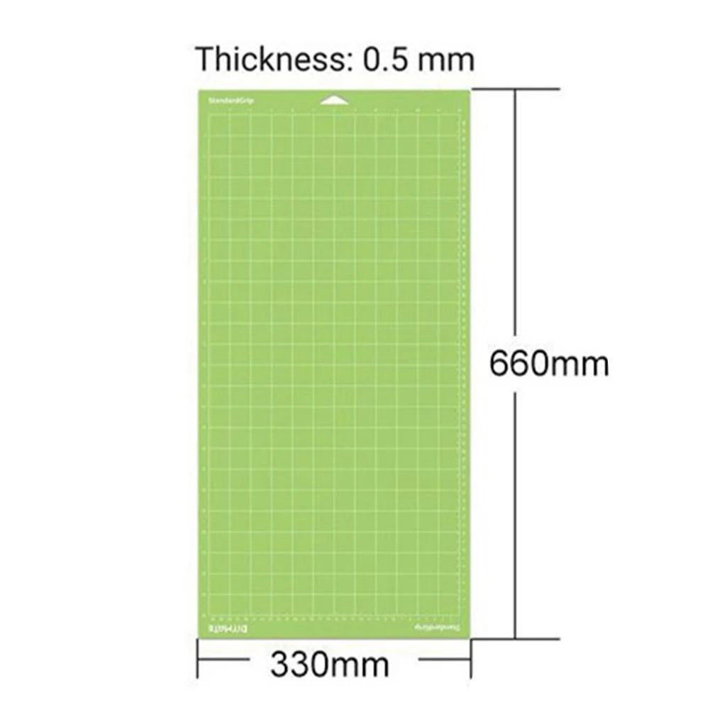 3 Stück PVC-Schneide matte Gitter Schneide matte Schneide plotter Spezial kissen für Cricut Maker 3/erkunden 3/Luft 2 grüner Standard griff