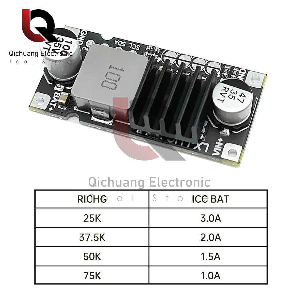 1S 2S 3S 4S 3A 40W Li-ion Battery Charging Buck Module Current Adjustable with Temperature Protection 5-26V Input Charger Module