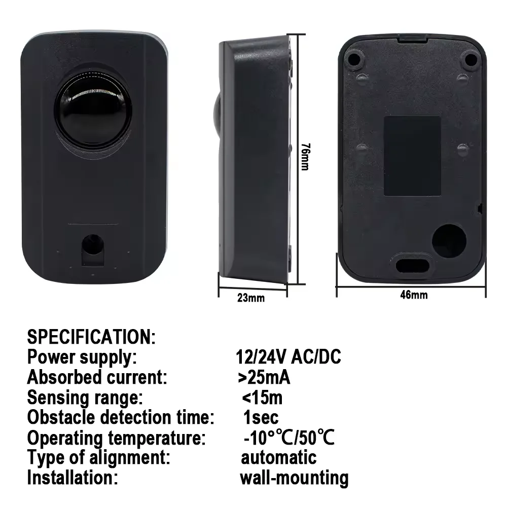 D36 barrière automatisée capteur de détecteur infrarouge sûr/balançoire/coulissante/porte de garage/photocellules infrarouges de sécurité de porte
