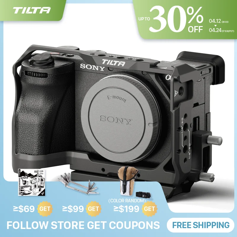 

TILTA для Sony A6700, полная клетка для камеры TA-T54-FCC-B, совместимая с Sony A6700 Dsrl