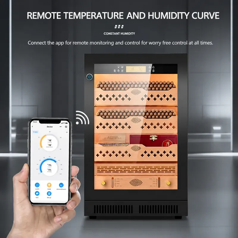 Eggar Dragon CL-46C German Constant Temperature Humidity Cigar Cabinet Imported Compressor Moisturizing Box Large Capacity