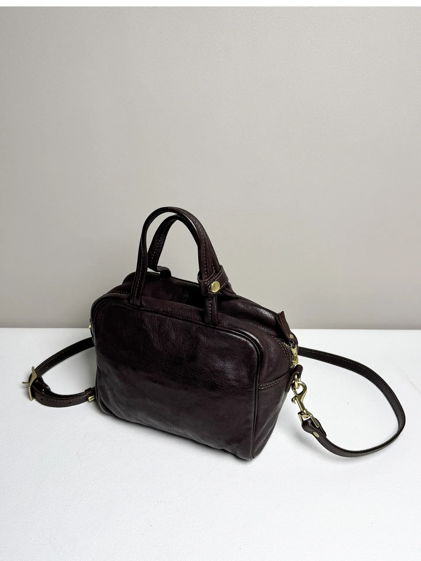 PNDME einfache, modische, hochwertige Damenhandtasche aus Rindsleder der ersten Schicht, Outdoor-Party-Luxus-Umhängetasche aus weichem Echtleder – Detail 7