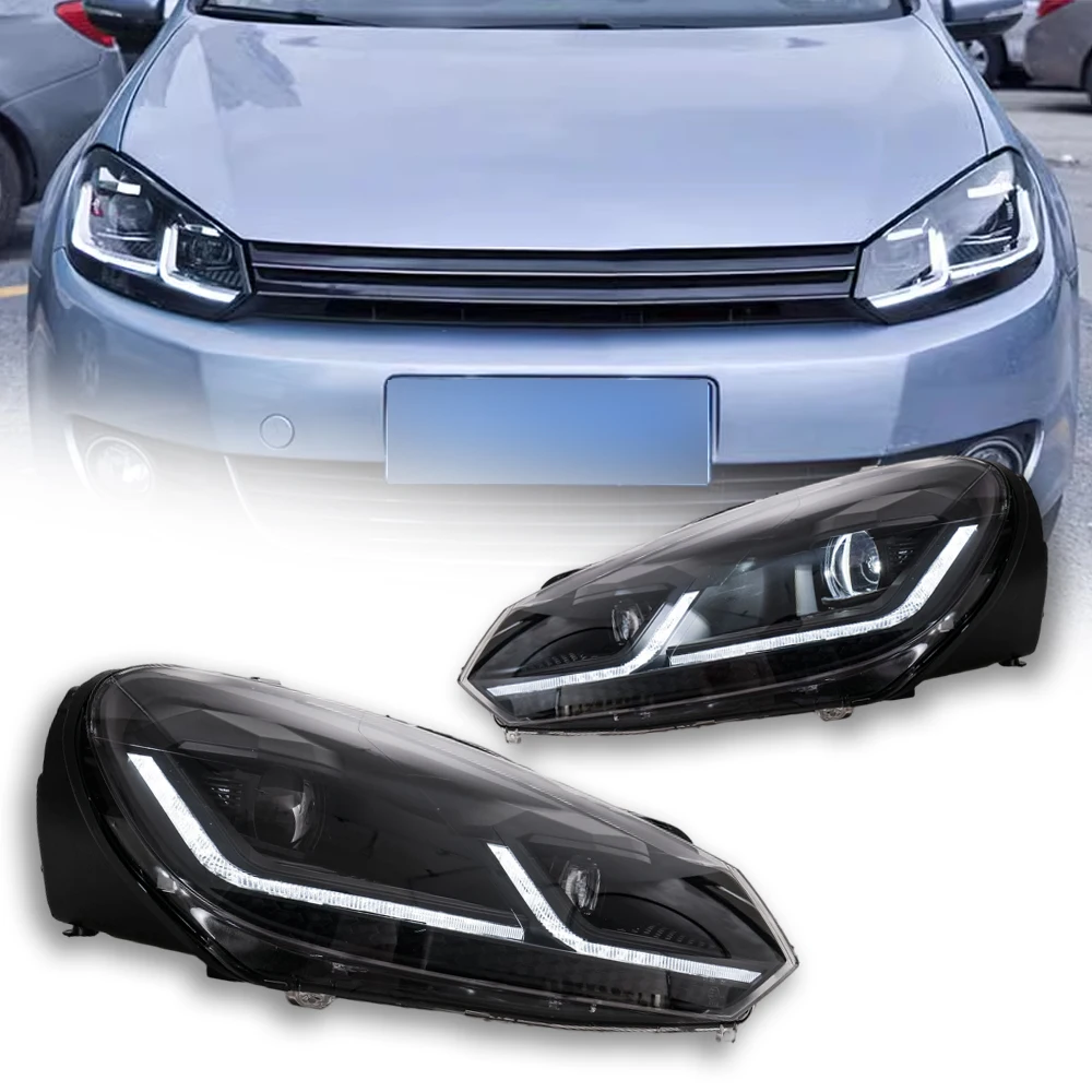 

Car Lights For Volkswagen Golf 6 Headlight MK6 2009-2012 LED Front Lamps DRL Turn Signals Car Accessories