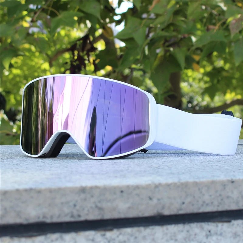 Magnetische Linse, Schneebrille, doppelschichtig, beschlagfrei, UV-Schutz zum Skifahren, Snowboarden, hochauflösende Klarheit, Unisex, Skifahren – Detail 9