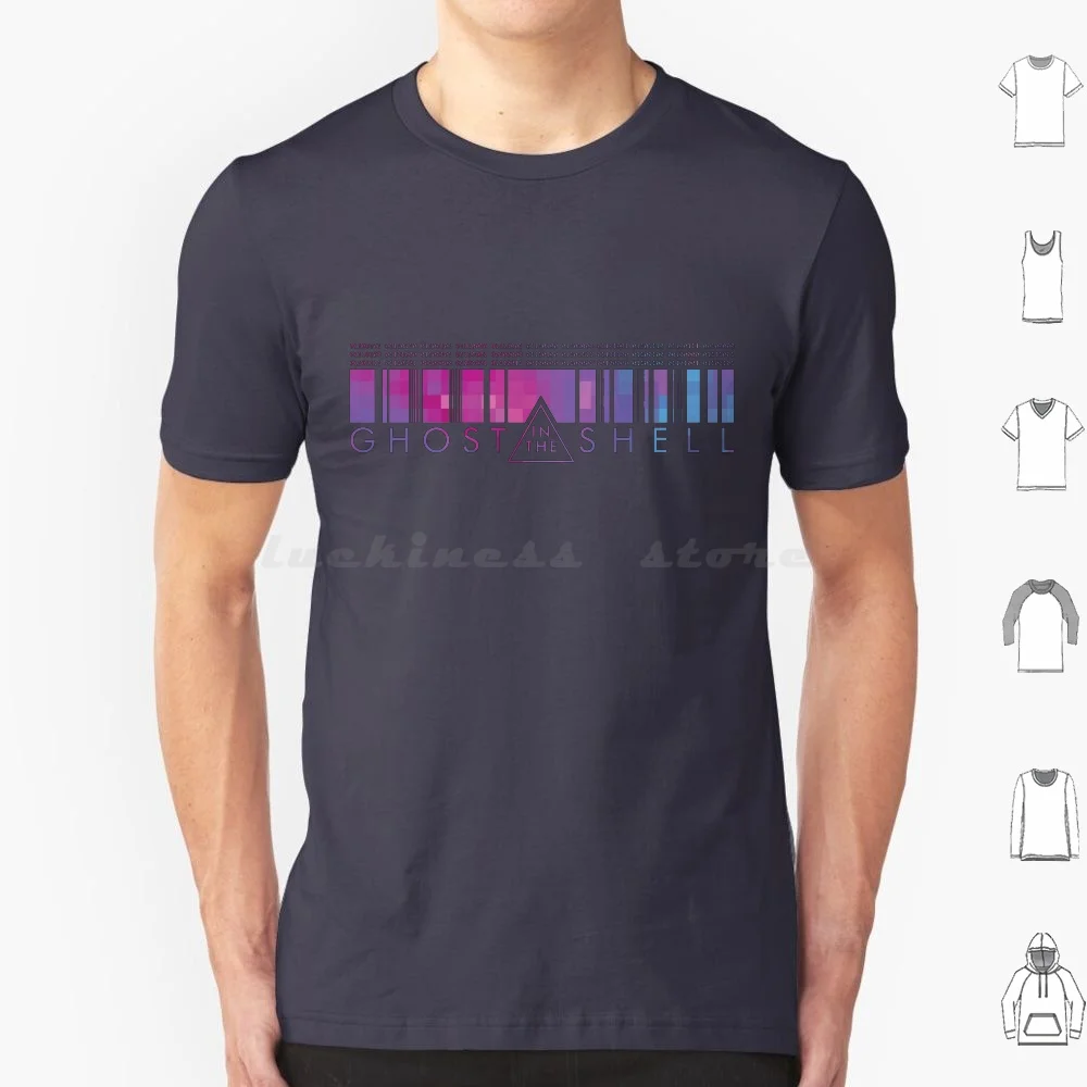 Ghost In The Shell-Binary Pixels T Shirt Men Women Kids 6xl Ghost In The Shell Anime Manga Scifi Japan Japanese Glitch Binary