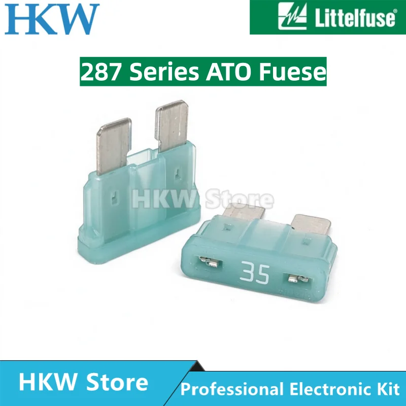 10-100PCS Littelfuse 0287035.PXCN 35A 287 Series Medium Blade Fuse 32Vdc 32V ATC Fuse ATOF New and Original