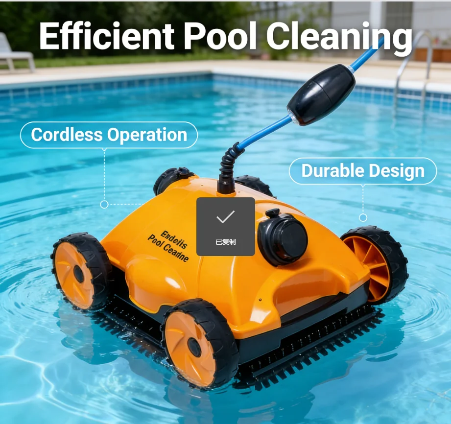 Factory Direct Automatic Pool Cleaner Robot Large Suction Power Swimming Pool Cleaning Device for All Pool Types