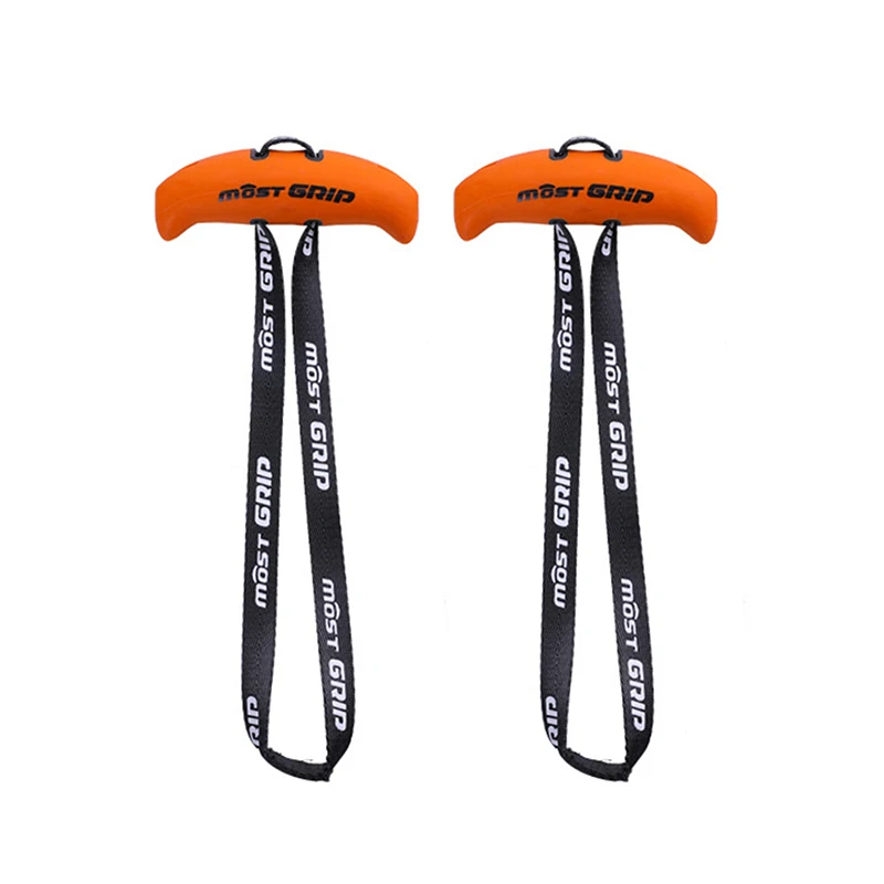 New 2pcs Gym Pull Up Handles Rubber Grip TPE Arc Grip Fitness Band Handle Portable Strength Training Accessories