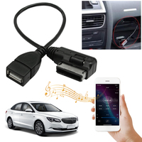 USB AUX Cable Music MDI MMI AMI To USB Female Interface Audio AUX Adapter   Data Wire For VW GTI CC For AUDI A3 A4 A4L A5 A6 A8