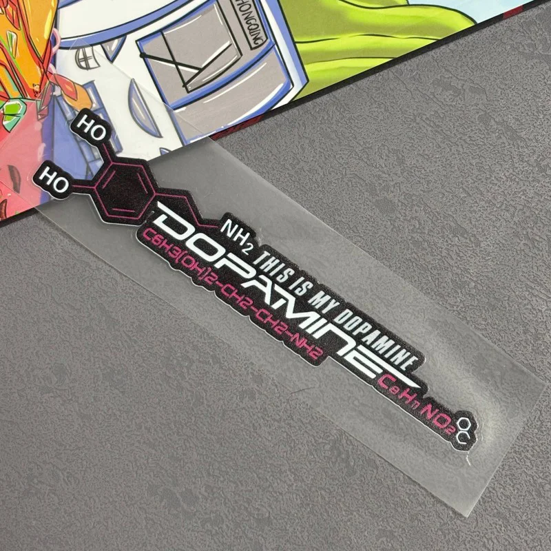 

Dopamine Molecular Formula Decorative Helmet Decal Motorcycle Fuel Tank Sticker Self Made Car Decorative Film Universal