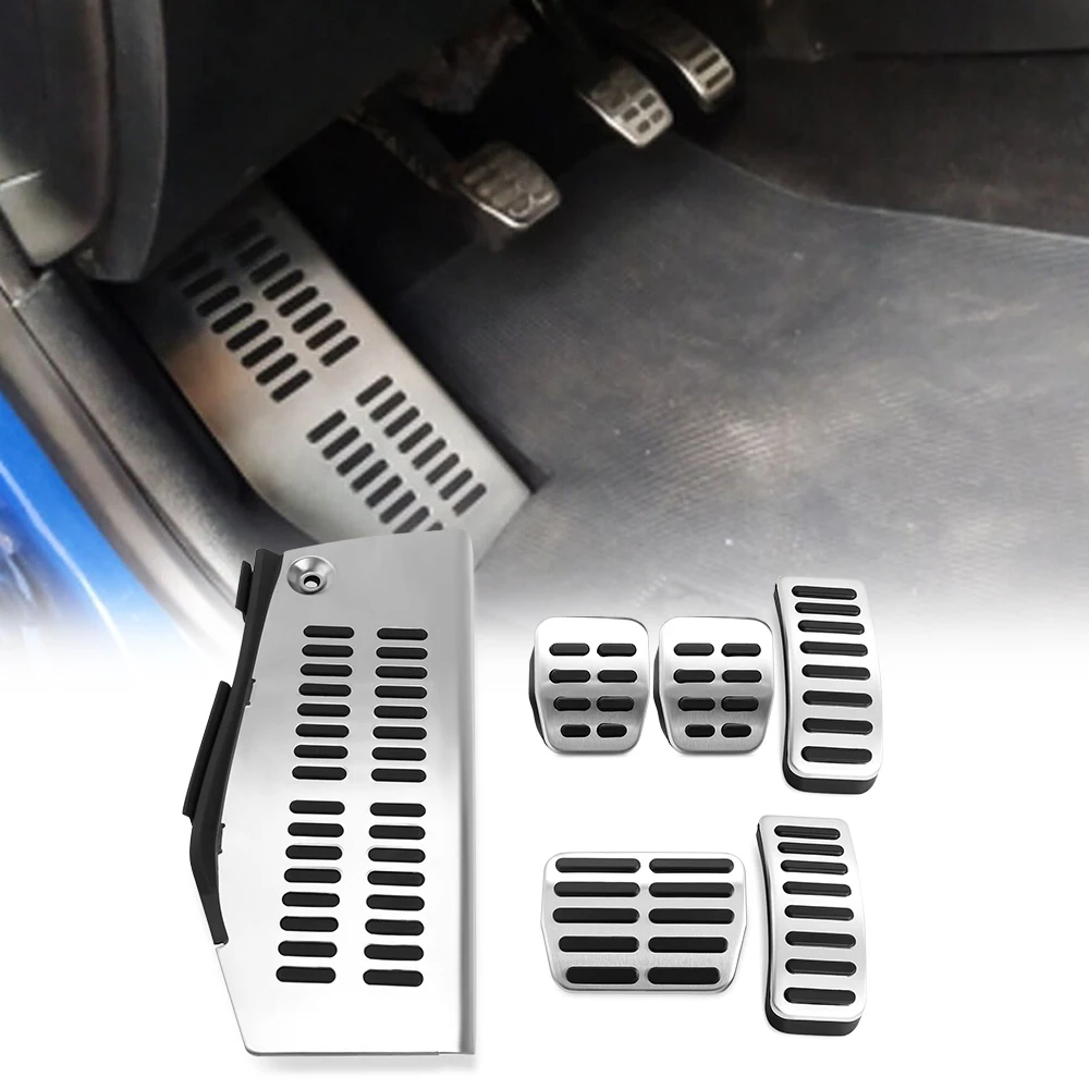 new hot Car Pedal Stainless Steel Pad Foot Rest FOR Volkswagen Polo VW Golf 4 Bora Beetle RSi GTI R32 Audi A3 SEAT car styling