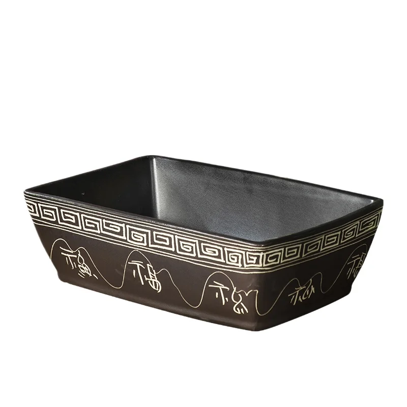

Ceramic counter basin Outdoor wash basin Courtyard Household bathroom Wash basin Courtyard balcony