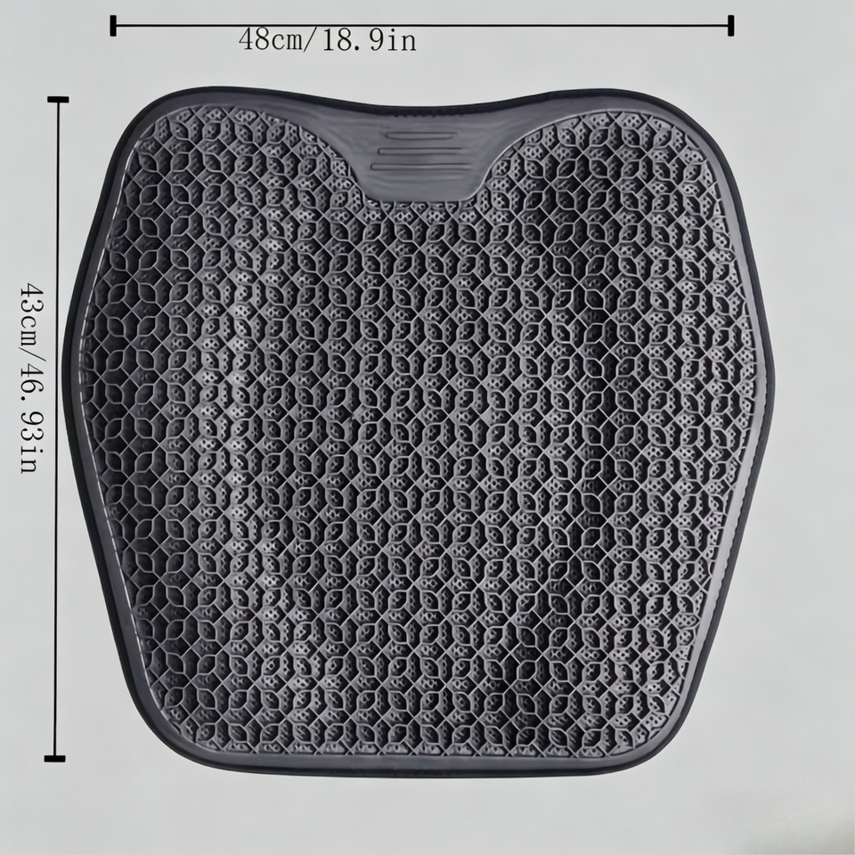  Honeycomb Design Gel Seat Cushion Breathable Machine Washable Pad Ergonomic Lightweight Seat Pillow for Car Office Home 
