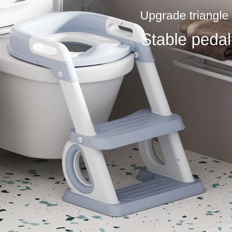 Folding Potty Training Toilet for Children, Baby Pot Seat, Urinal Chair, Adjustable Height, Step Stool, Ladder, Kids Safe Toilet