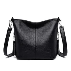 Bolsos cruzados de mano para mujer, carteras de cuero de lujo, bolsos de hombro para mujer, bolso de cubo de diseñador