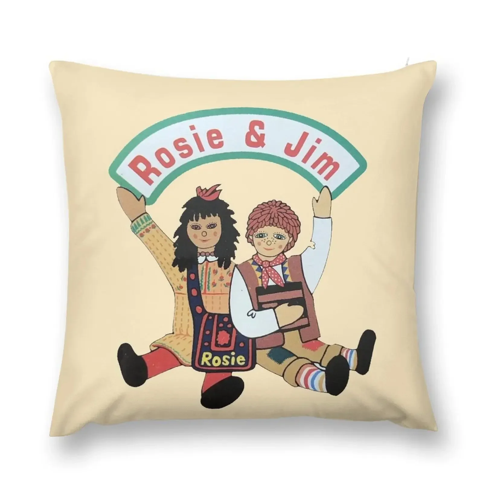 Rosie and Jim rag dolls Throw Pillow Bed pillowcases Christmas Cushion For Home Cushions Cover pillow