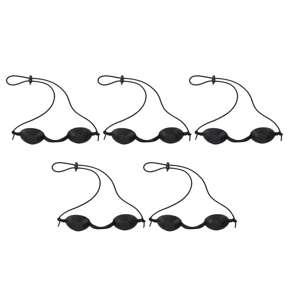 

5pcs Protective Goggles Protection Shades Safety Goggles For Tanning Bed Uv Proof Silicone Shades Shield For Beauty Treatments