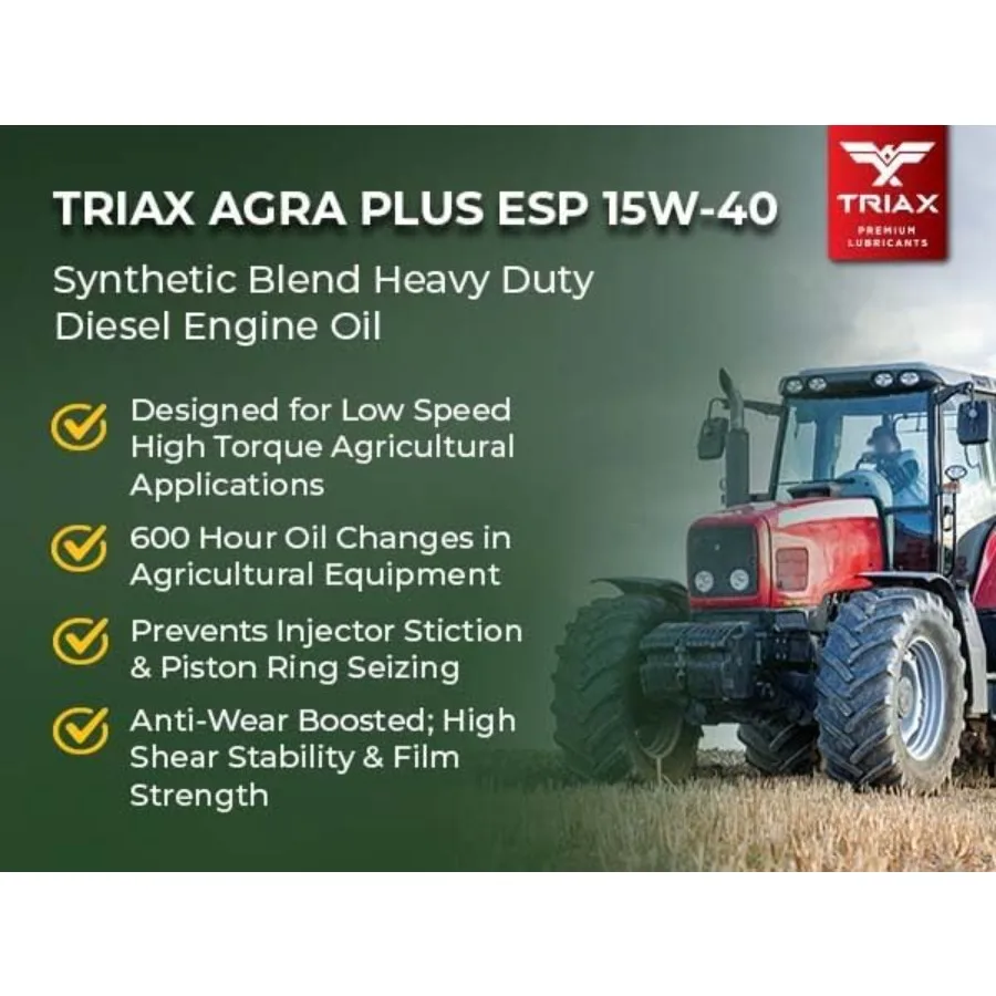 Agra Plus ESP 15W40 CK4 مزيج صناعي مرخص API عالي الأداء احتكاك تعديل زيت محرك الديزل الزراعي Eq #2