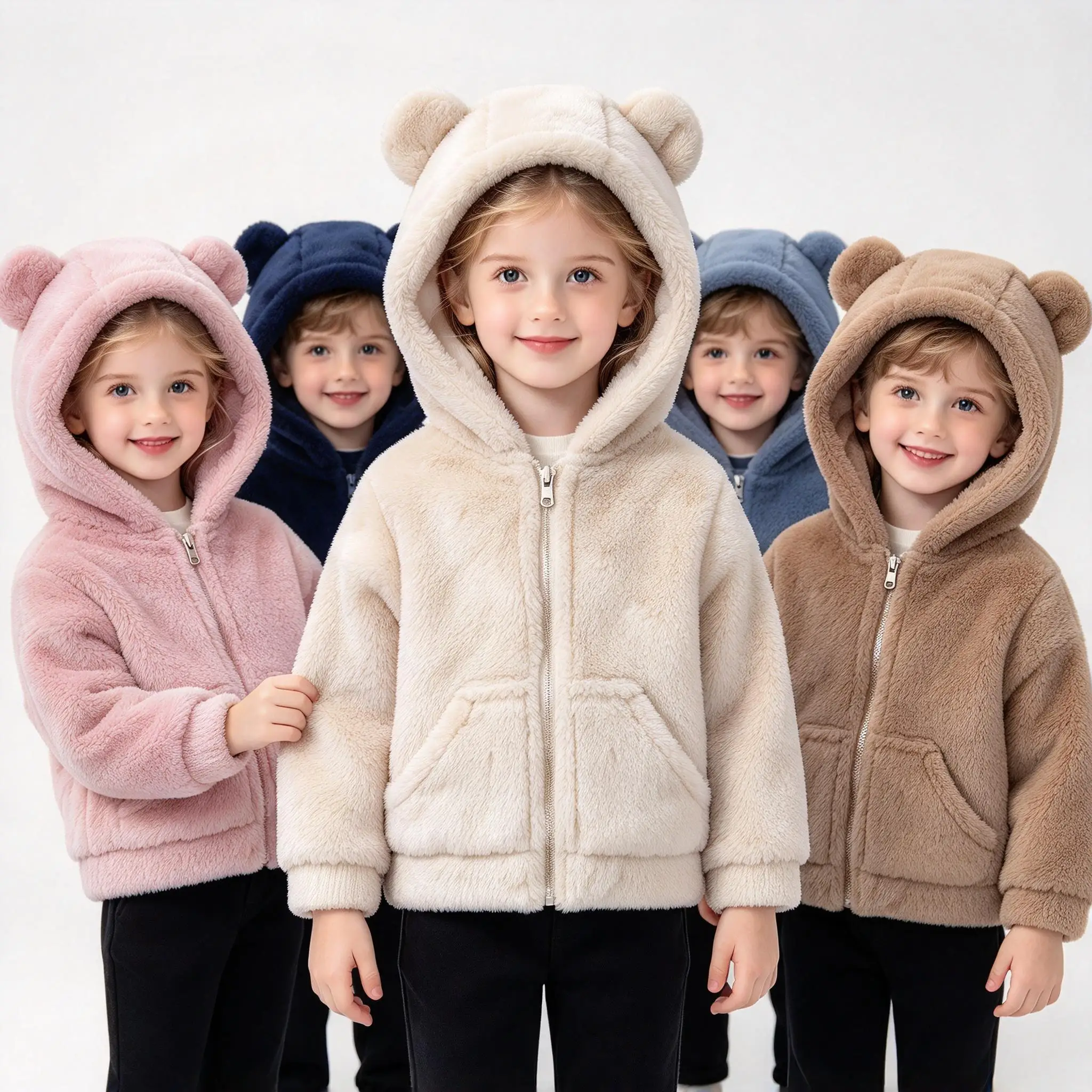 Children's Outerwear Clothing Kids Toddler Boys Jacket Baby 12 18 24 Months Polar Fleece Girls Luxury Coats Autumn Winter Tops