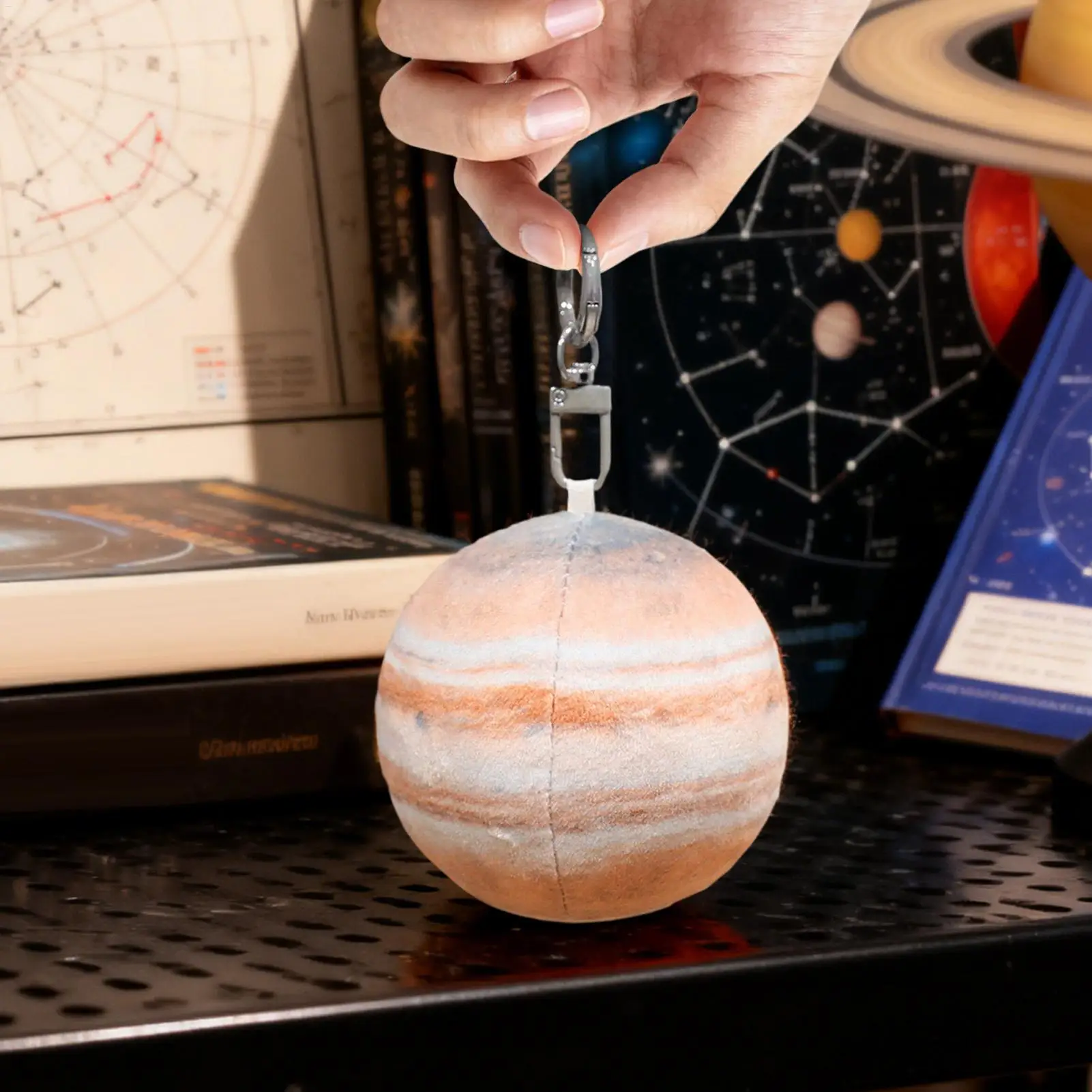 Planet Toys 2.95 Inch Stuffed Solar System Pendant Plush Planet Ornaments For Handbag Coin Purse Jewelry Wallet Backpack Women