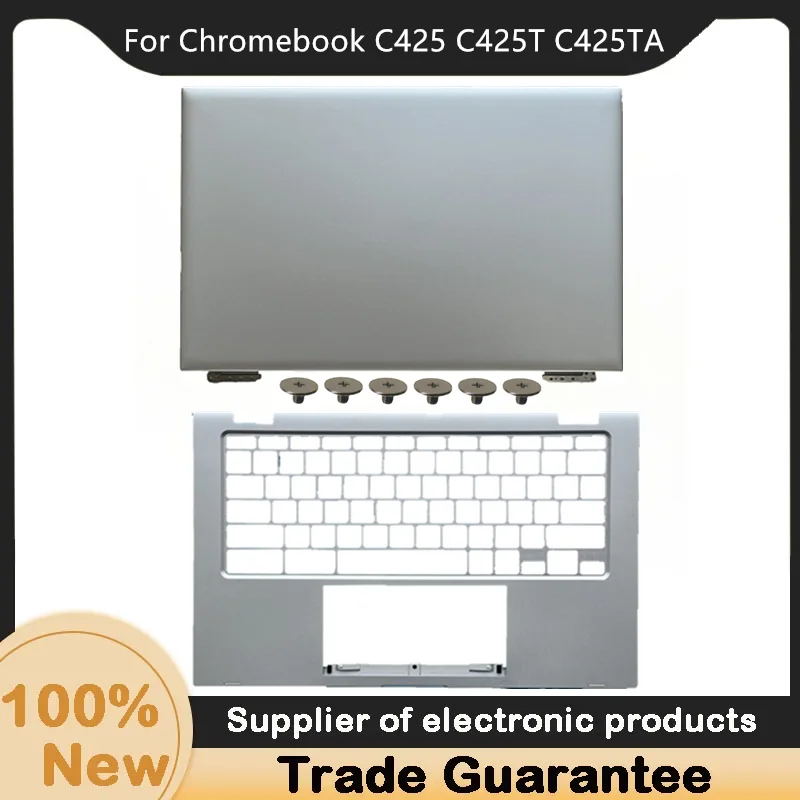 

New For ASUS Chromebook C425 C425T C425TA LCD Back Cover 13N1-AEA0801 Upper Case Palmrest Cover