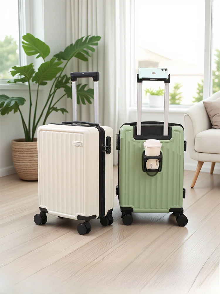 lightweight-carry-on-suitcase-18-inch-short-trip-portable-handbag-fashionable-abs-pvc-material-unisex-pure-color-trendy-design