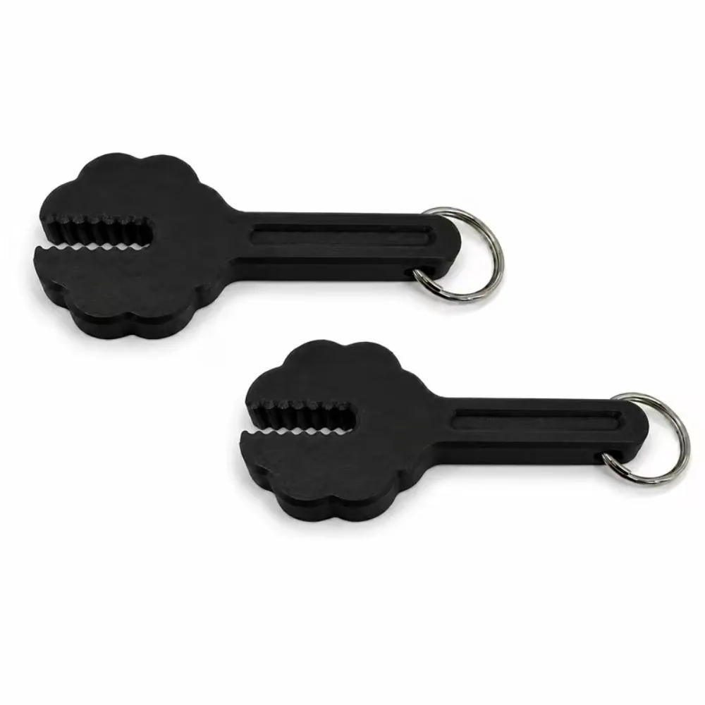 2Pcs Plastic Lollipop Opener with Keychain Labor Saving Integrated Candy Wrapper Remover 3D Printing Scratch Resistant