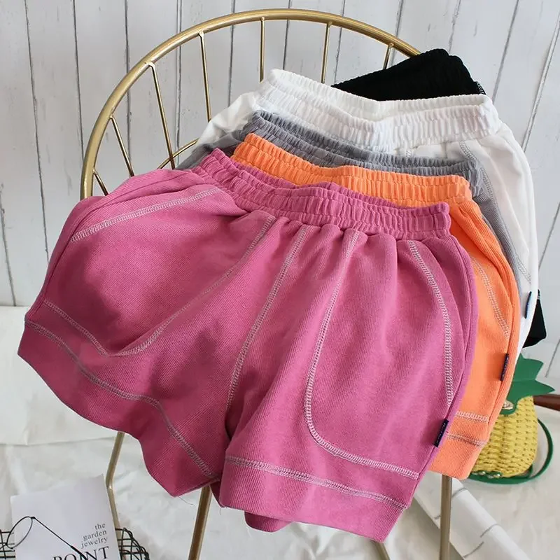 Kids' Girls' Summer Loose Wide Leg Sport Shorts Fashionable Parent Child Lightweight Breathable Casual Pants