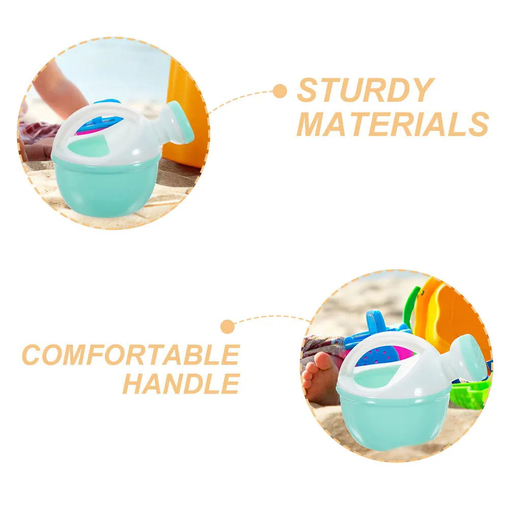 6pcs Kids Watering Can Small Plastic Flower Garden Beach Bathing For Children Outdoor Indoor Plants Care Portable