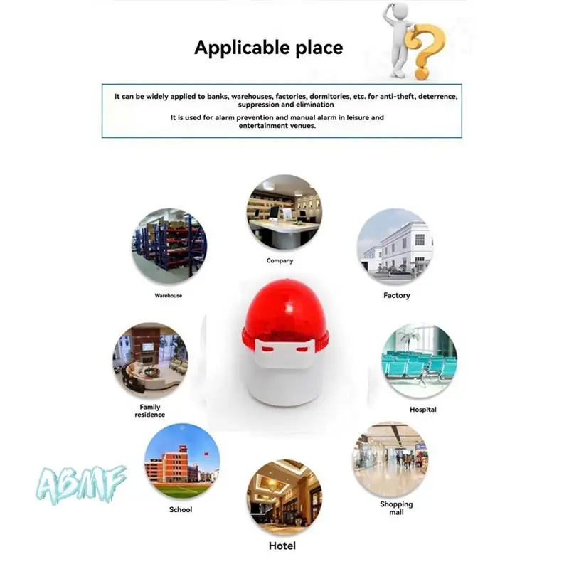 

ABMF-Caregiver Pager Alarm SOS Button Wireless Sound And Light Alarm For Elderly Disabled Seniors Toliet Bathroom