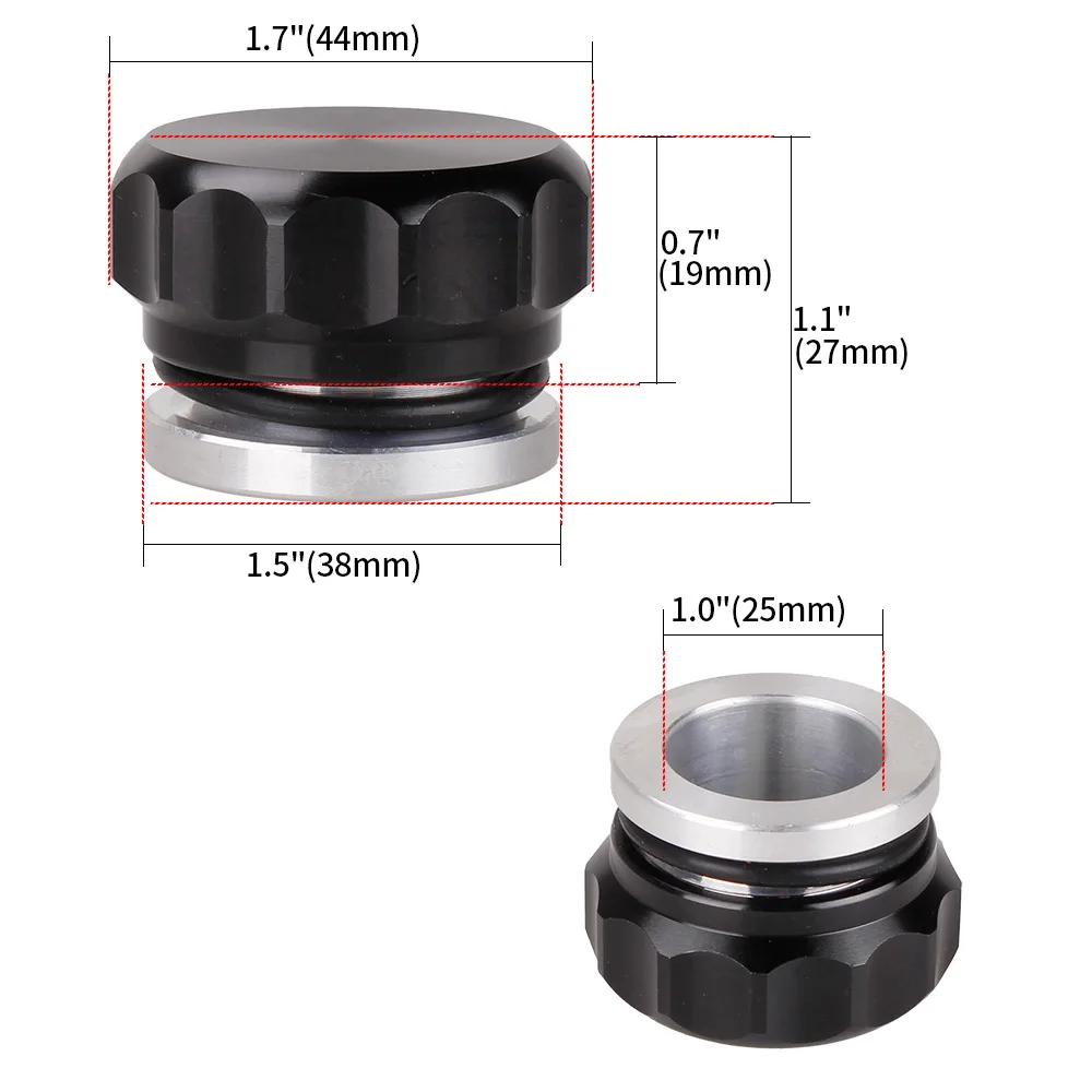 ฝาถังน้ำเชื่อมอะลูมิเนียม ขนาด 1 นิ้ว 1.5 นิ้ว 2 นิ้ว ฝาครอบหม้อน้ำน้ำมันเชื้อเพลิง