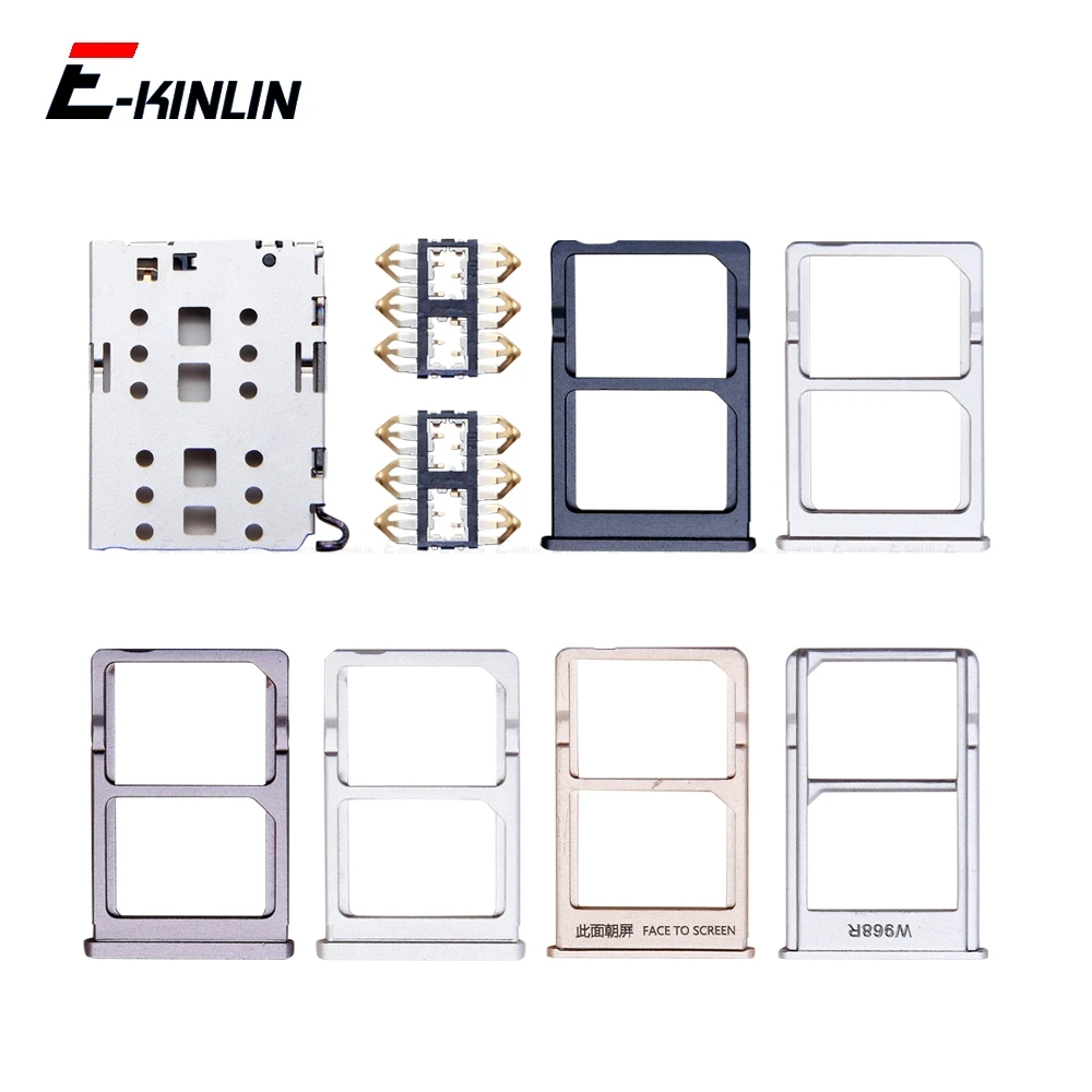 Sim Card / Micro SD Card Tray Socket Holder Slot Container Connector Adapter Reader Replacement Parts For XiaoMi Mi 6 5 5S Plus