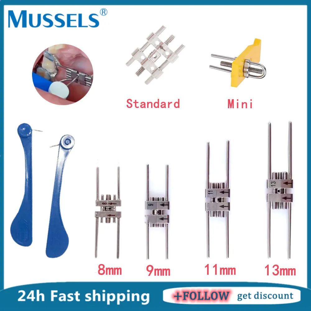 Dental Orthodontic Expansion Screw Rapid Palatal Expander Frame Type Swivel Keys Stainless Steel Dentistry Tools Mini Standard