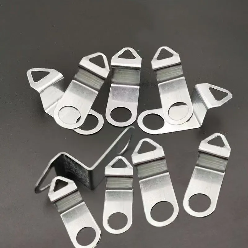 10 pcs Clock Movement Hooks, Sturdy Metal Material, suitable for Quartz Clock Installation, Easy Screw Installation