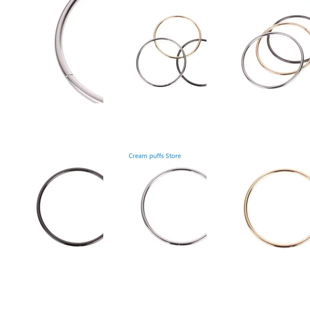 50LE 1PC Round Metal Replacement Top Handbags Handle Crossbody Bag Part Accessories