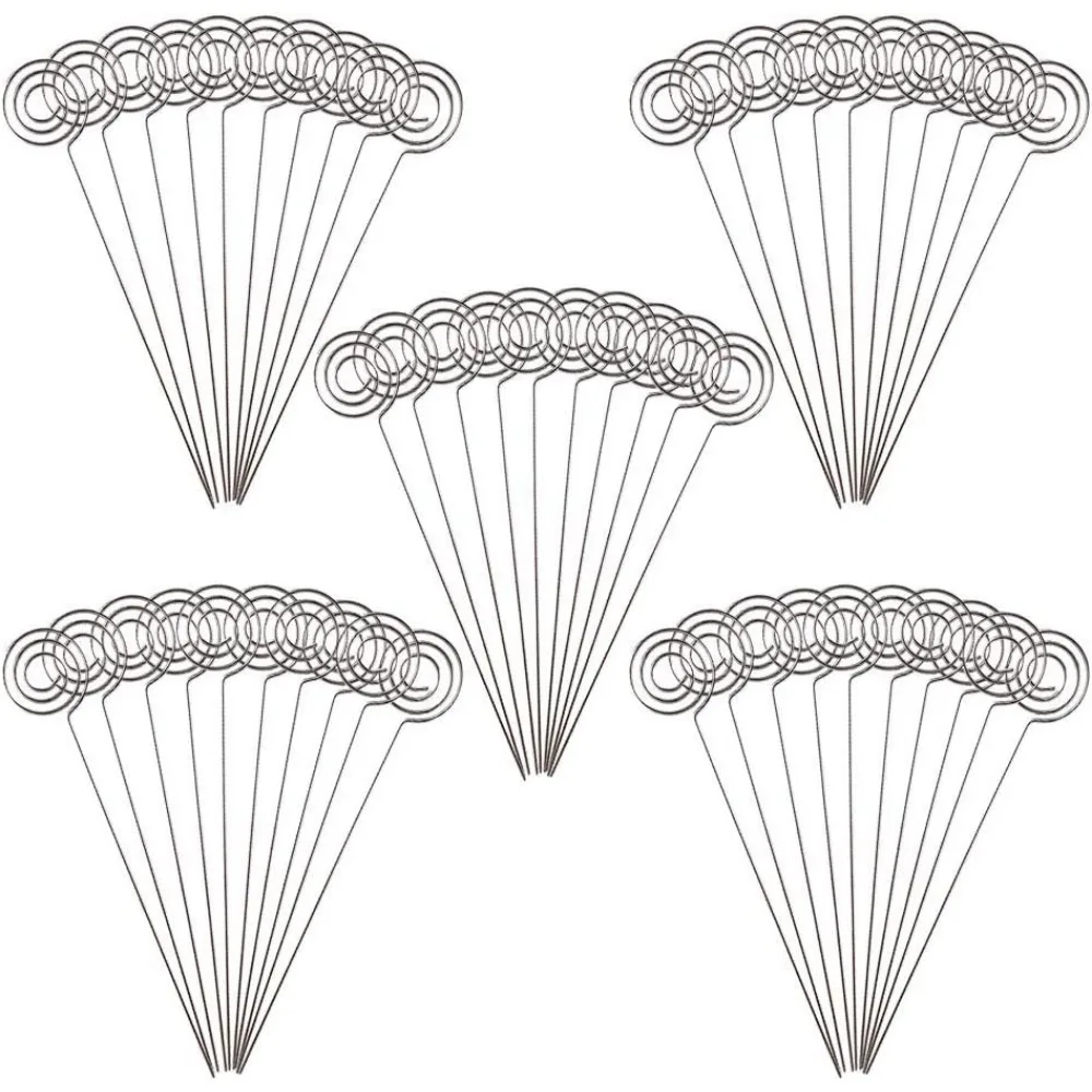 

50 шт., 6 подставок, держатели для карточек, держатель для карточек, фото, зажим для заметок, держатель для заметок, зажим для заметок, глиняные аксессуары для торта для