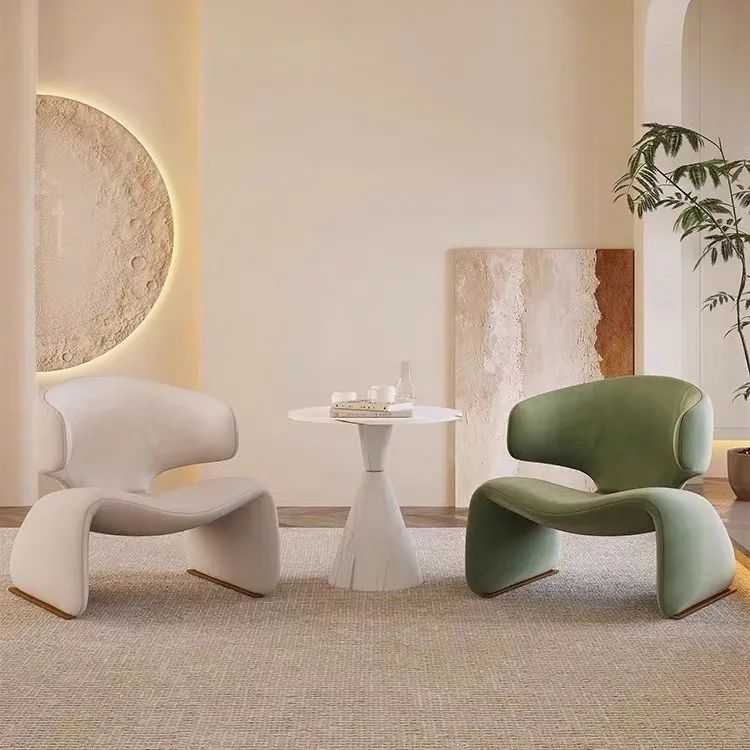 

Nordic Fabric Sofa for Living Room Designer Single Seater Chair Luxury Hotel Lounge Guest Reception Sofa Modern Minimalist