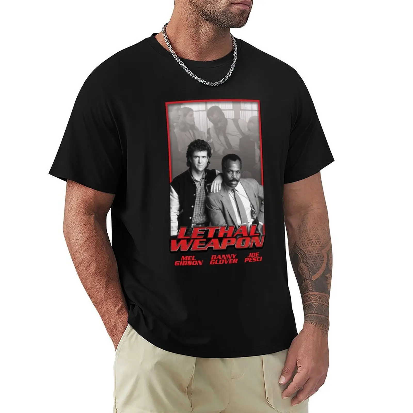 Action Movie American Police Motivational Lethal Weapons Gifts Movie Fans T-Shirt cotton t-shirt plain for man package T-Shirt