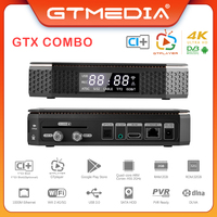 GTMEDIA GTX Combo TV Box Android 9+DVB-S2/T2/C2 2G+32G 4K/8K Decoder Support CA Card Slot&CI+1.4,SATA-HDD,BT4.1 Decoder